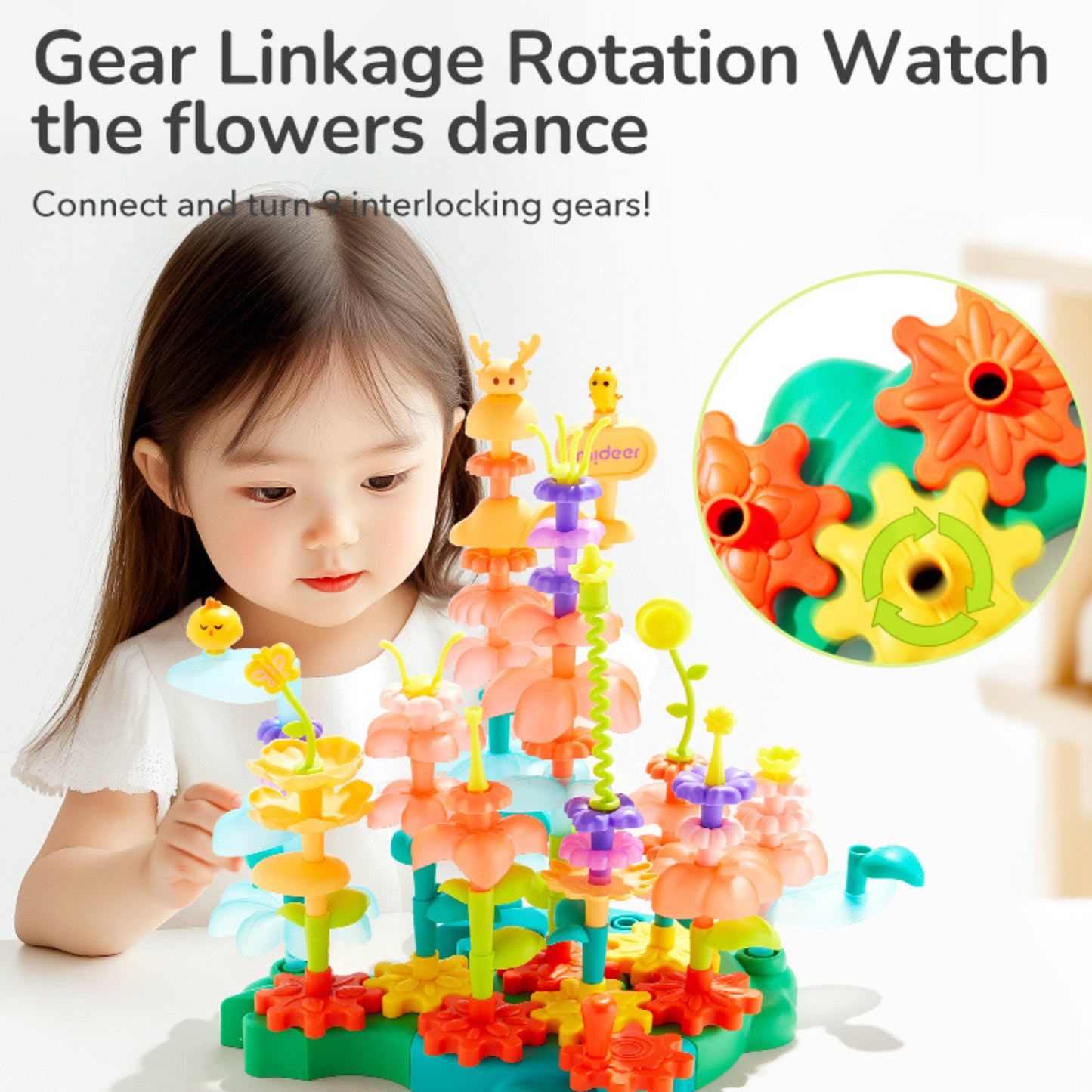 Mideer Rotating Garden Puzzle Blocks by Toytinkr