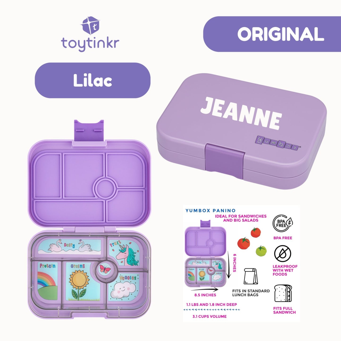 Personalized Yumbox by Toytinkr