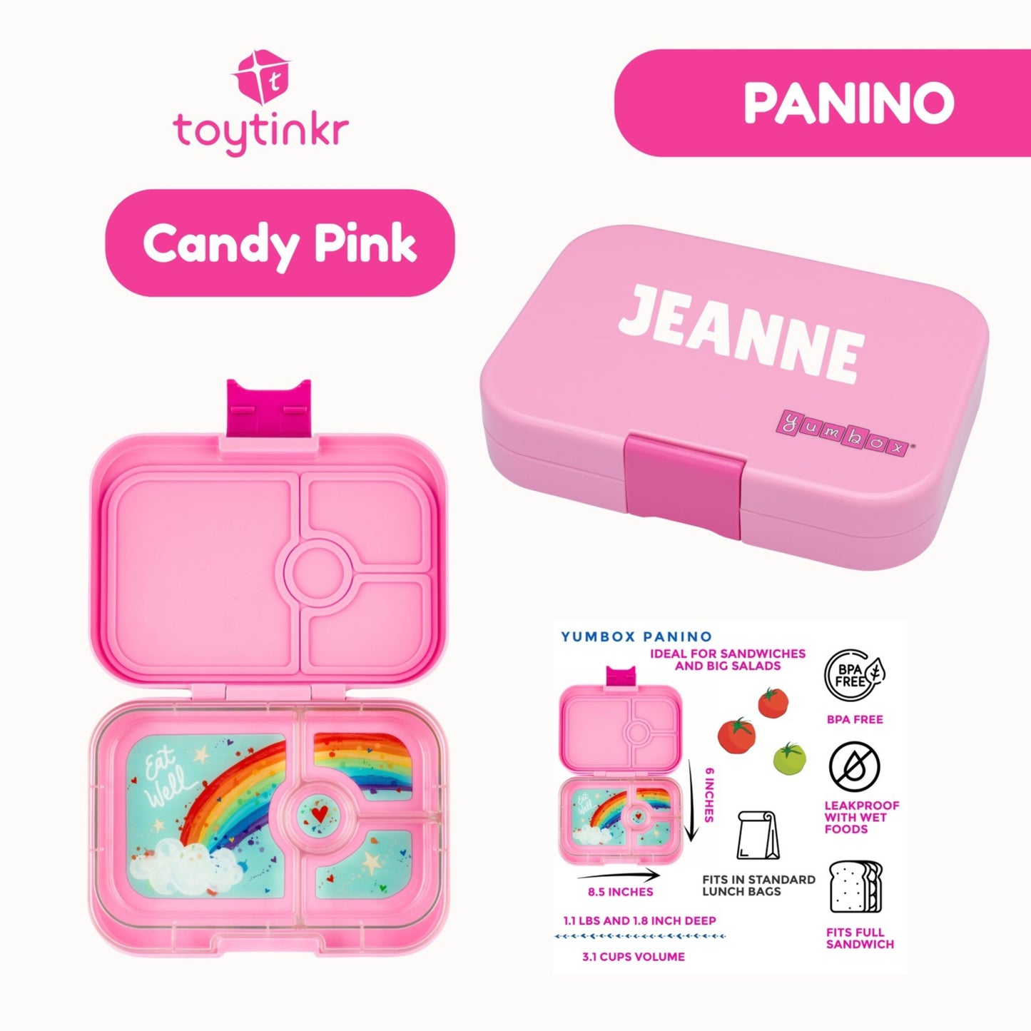 Personalized Yumbox by Toytinkr