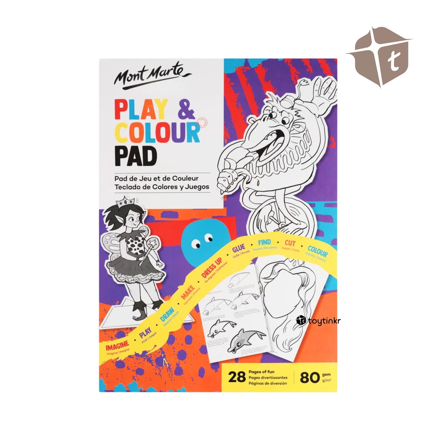 Mont Marte Play and Colour Pad A4 by Toytinkr