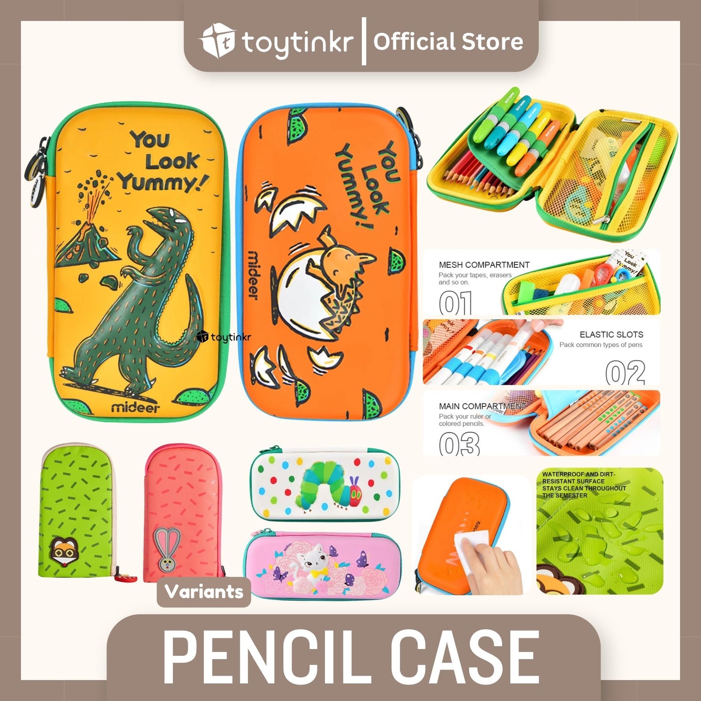 Mideer Cute Pencil Cases by Toytinkr