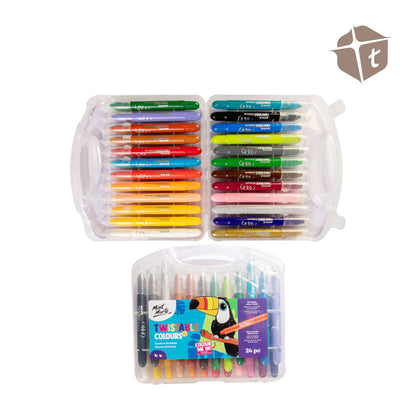 Mont Marte Twistable Colour Crayons - 24 Colors by Toytinkr