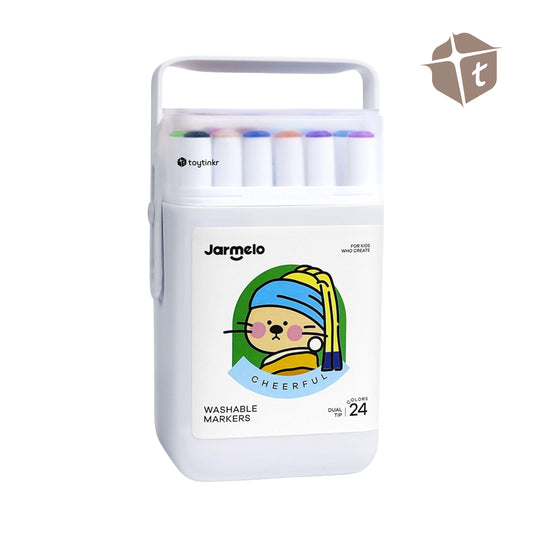 Jar Melo Dual Tip Washable Markers - 24 Colors v2 by Toytinkr