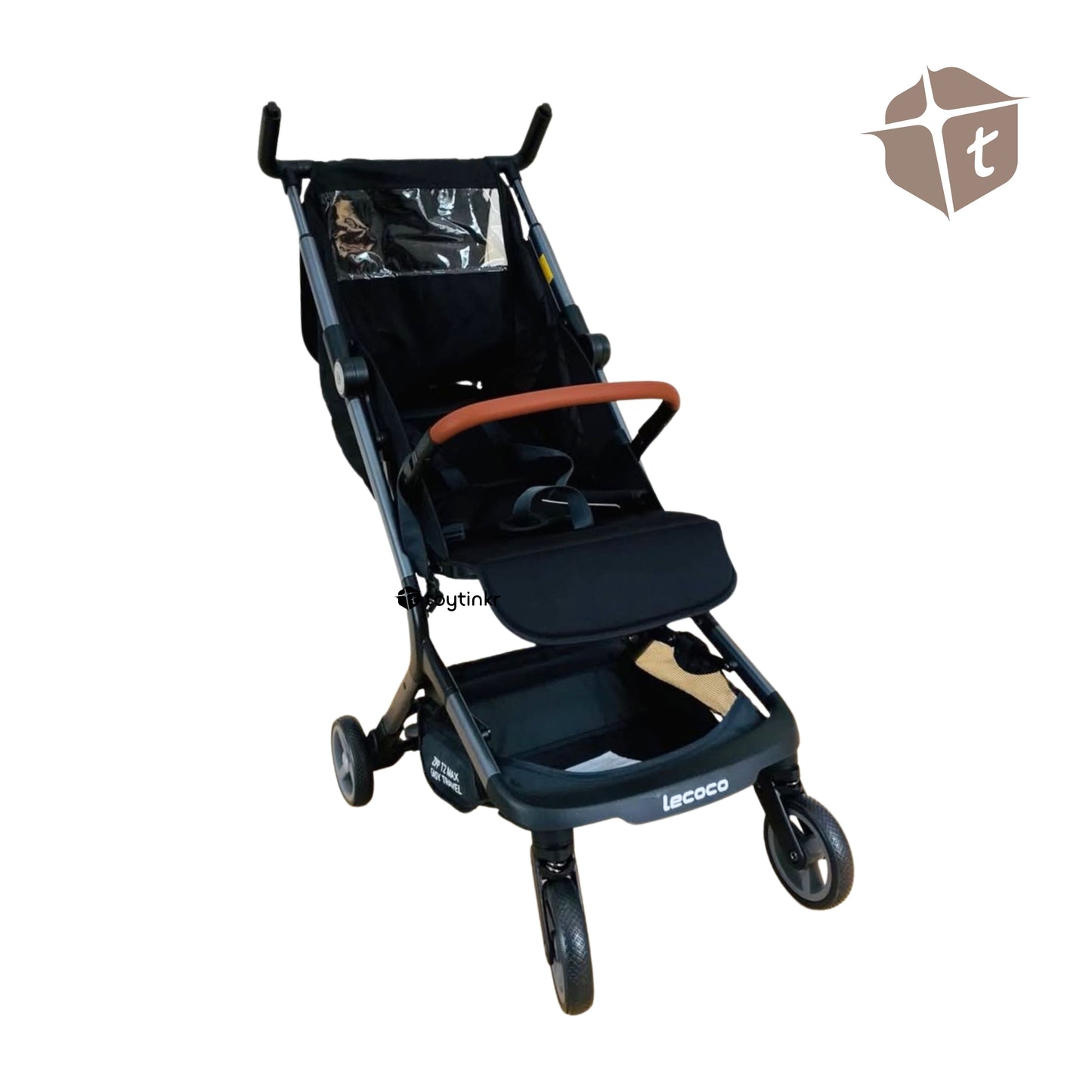 Lecoco Foldable Strollers - Black by Toytinkr