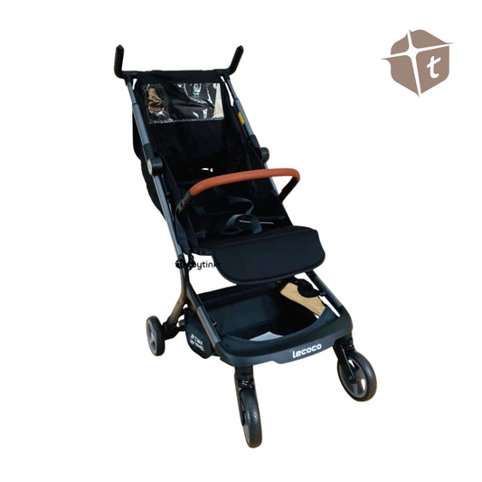 Lecoco Foldable Strollers - Black by Toytinkr