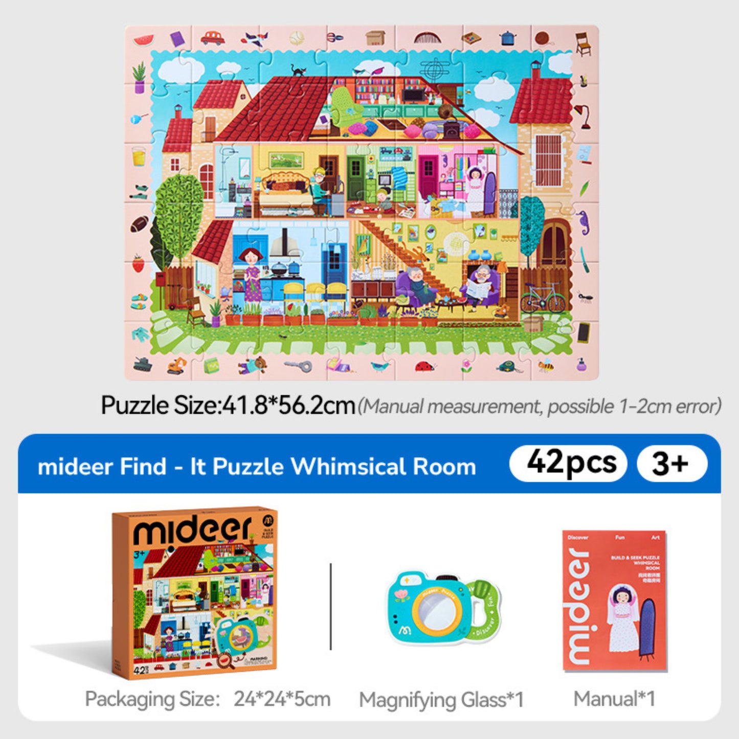 Mideer Build and Seek Puzzle - Whimsical Room by Toytinkr