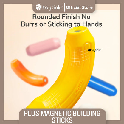 Mideer Plus Building Magnetic Sticks by Toytinkr