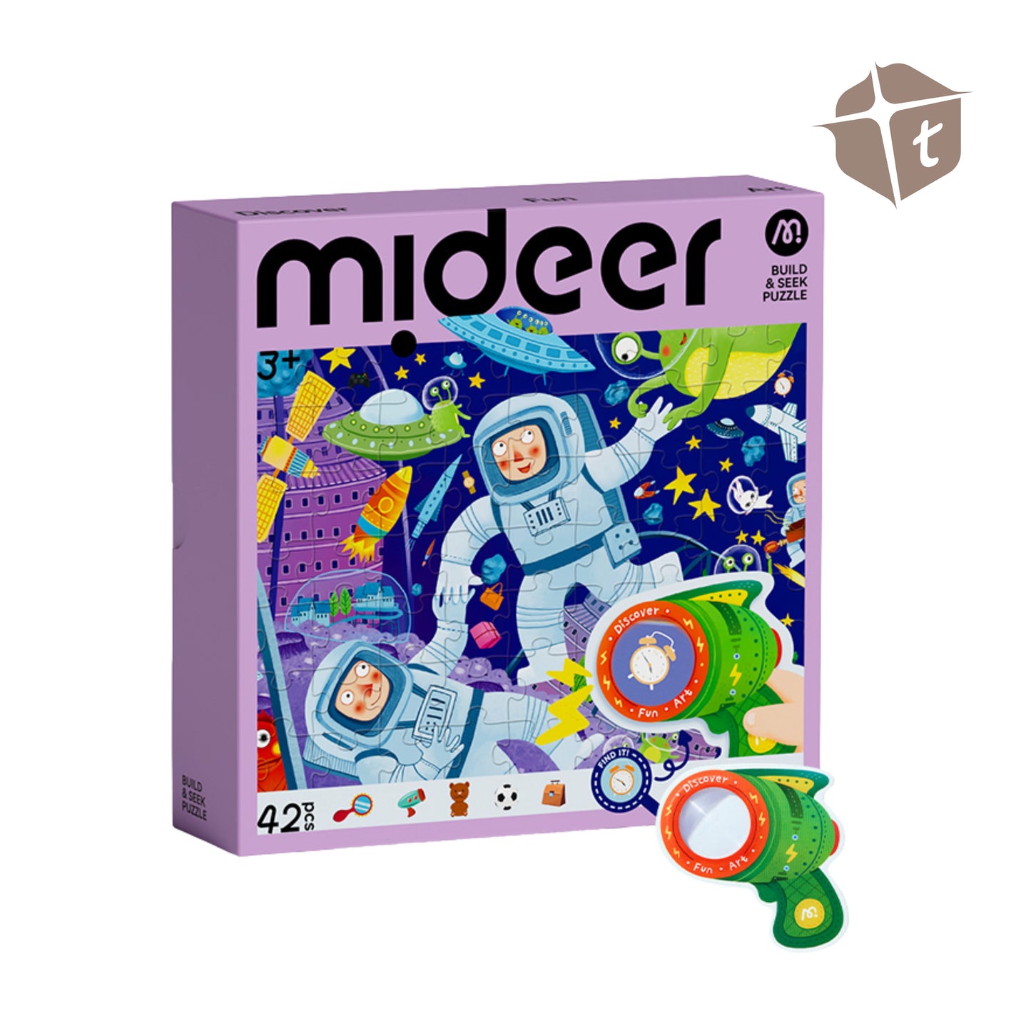 Mideer Build and Seek Puzzle - Space Treasure Hunt by Toytinkr