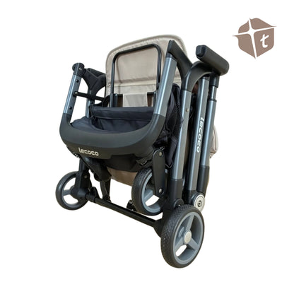 Lecoco Foldable Strollers - Black by Toytinkr