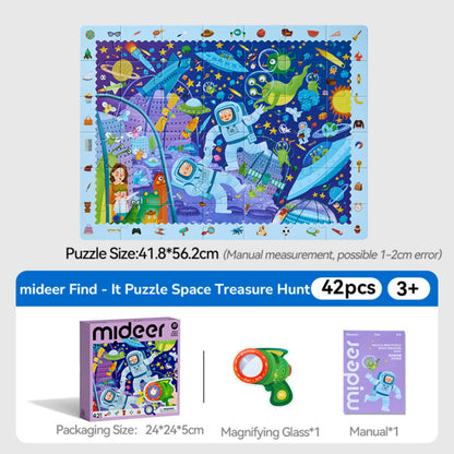 Mideer Build and Seek Puzzle - Space Treasure Hunt by Toytinkr