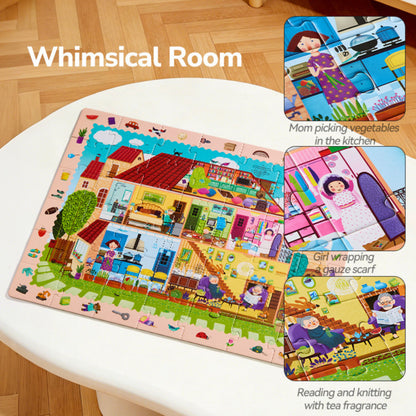 Mideer Build and Seek Puzzle - Whimsical Room by Toytinkr