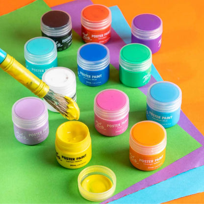 Mont Marte Poster Paint - 12 Colors 20ml by Toytinkr