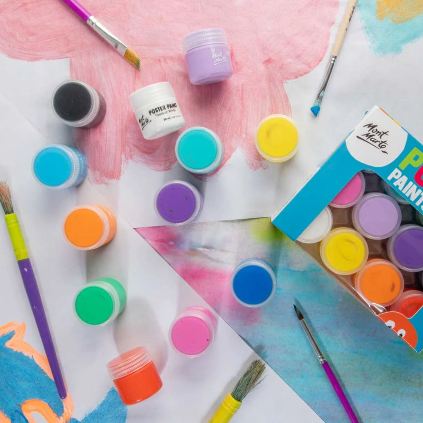 Mont Marte Poster Paint - 12 Colors 20ml by Toytinkr