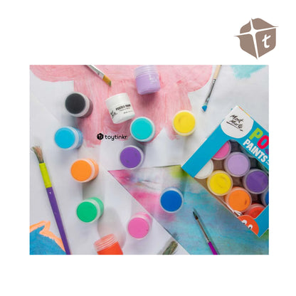 Mont Marte Poster Paint - 12 Colors 20ml by Toytinkr