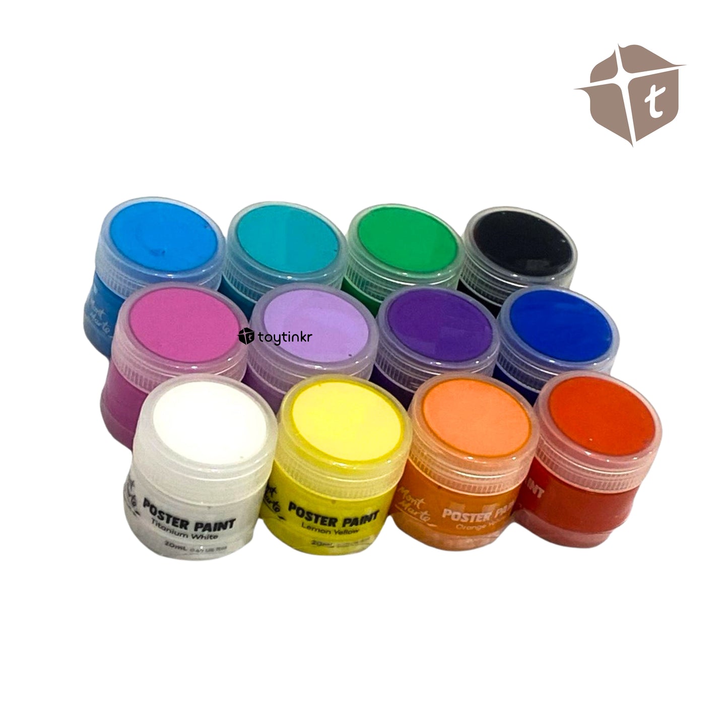 Mont Marte Poster Paint - 12 Colors 20ml by Toytinkr