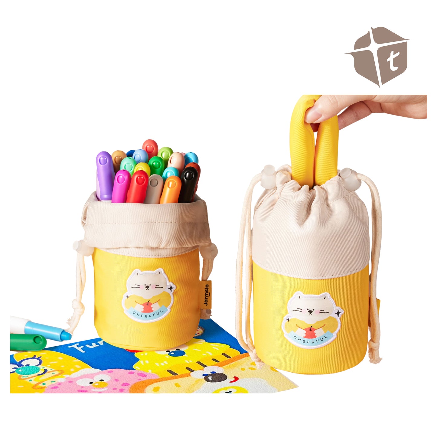 Jar Melo Personalized Portable Washable Markers - 24 Colors by Toytinkr