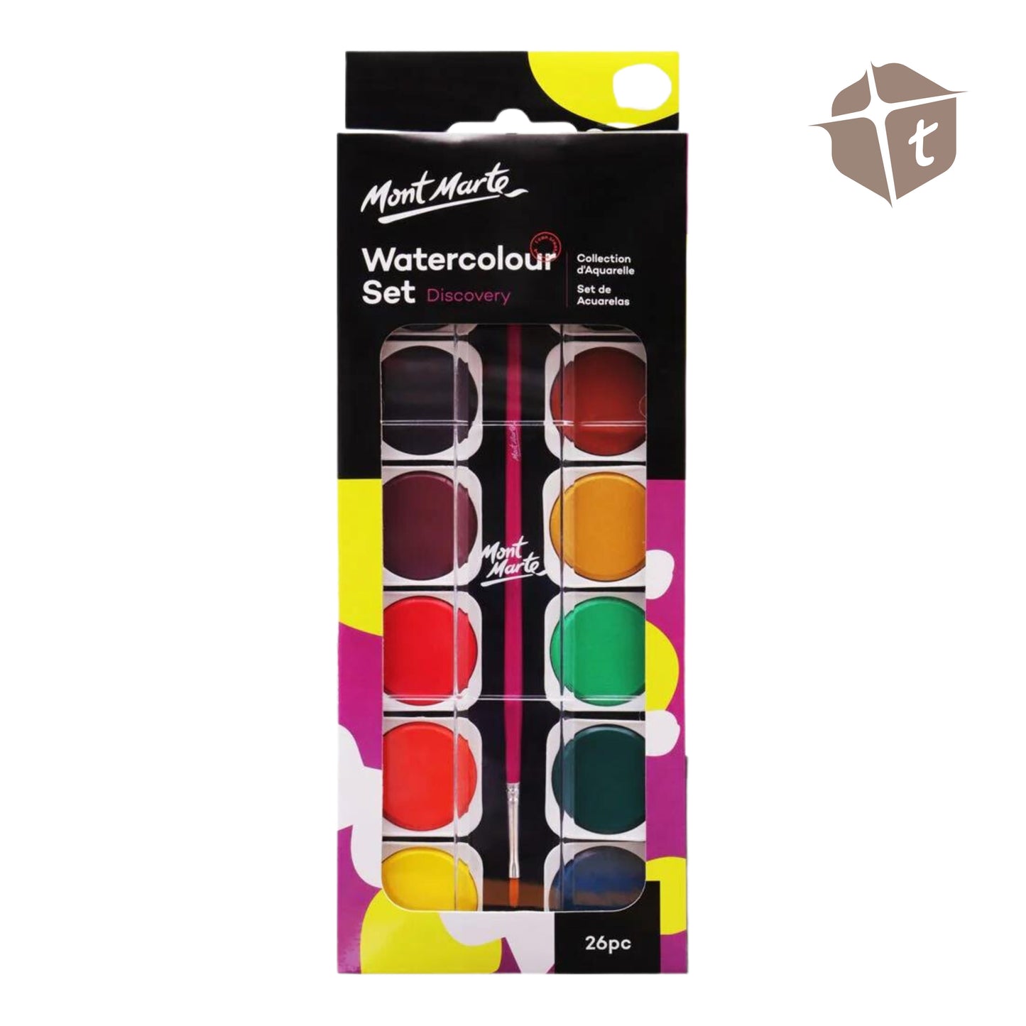 Monte Marte Watecolour Painting Set Discovery 26pc by Toytinkr