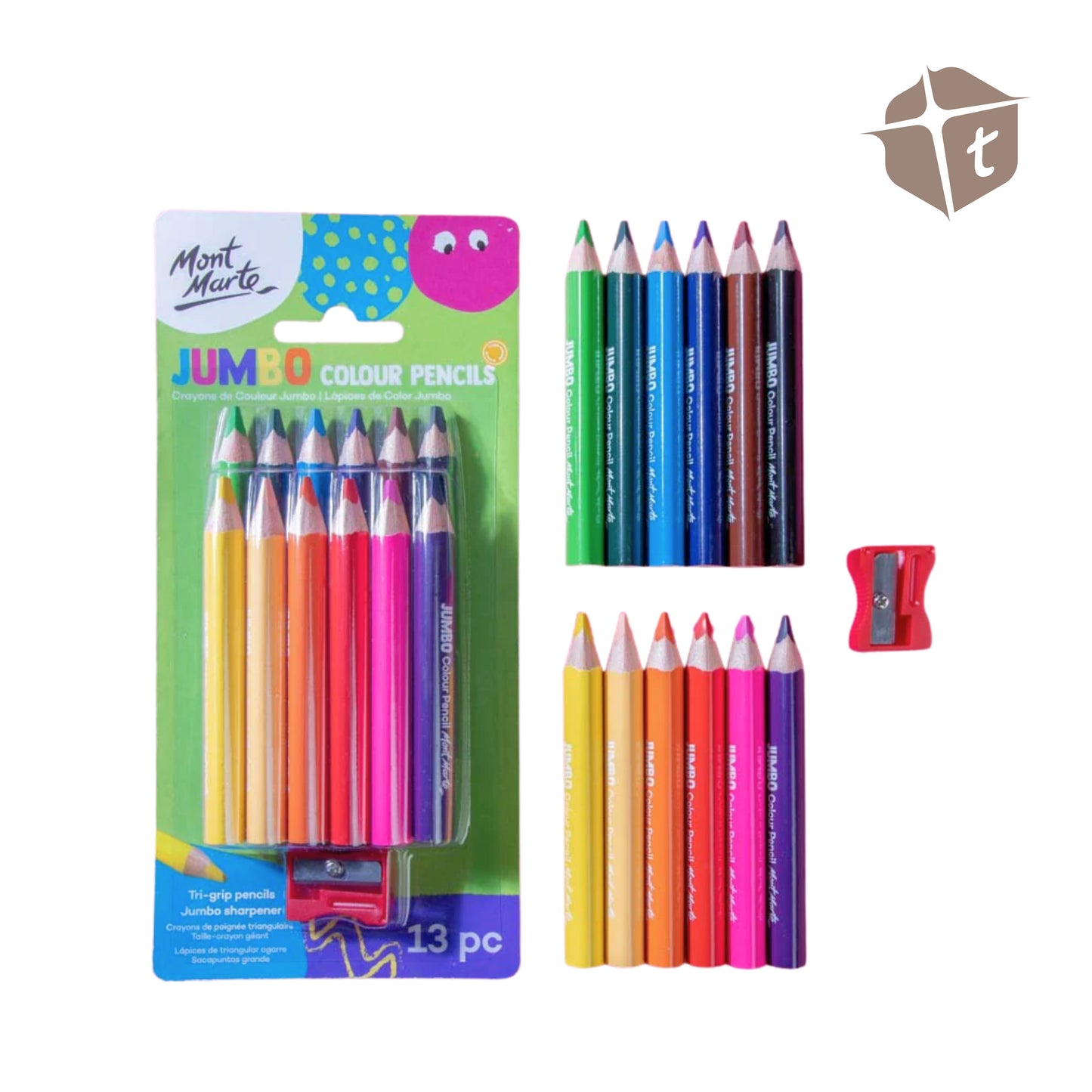 Mont Marte Jumbo Colour Pencils by Toytinkr