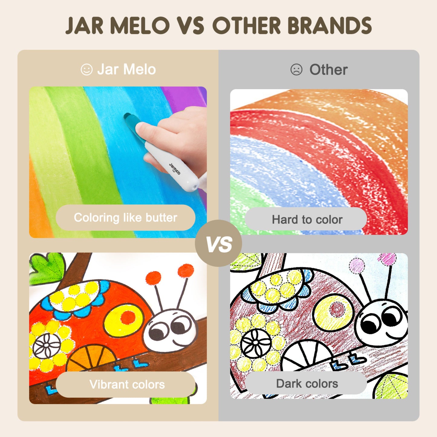 Jar Melo Portable Silky Crayon Pen Bag - 24 Colors by Toytinkr