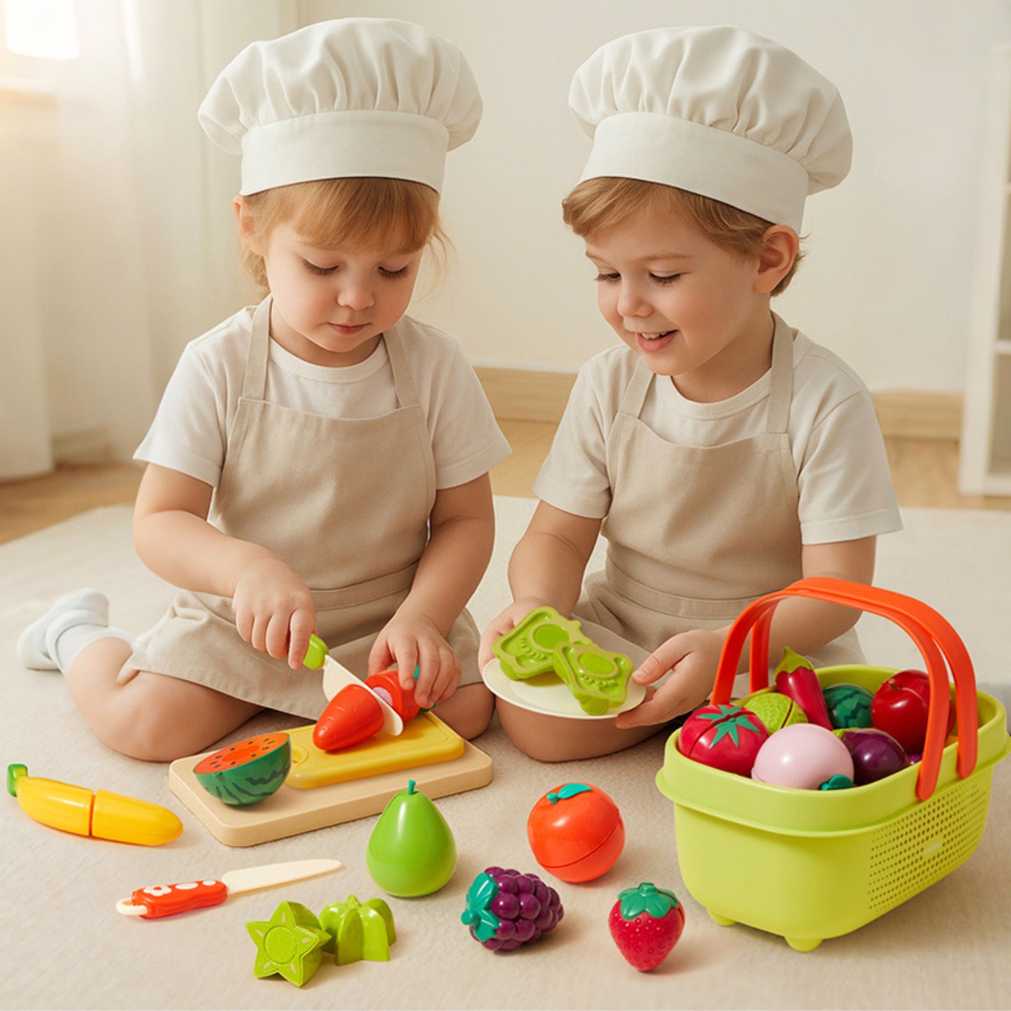 Mideer Fruits and Vegetables Cutting Playset by Toytinkr
