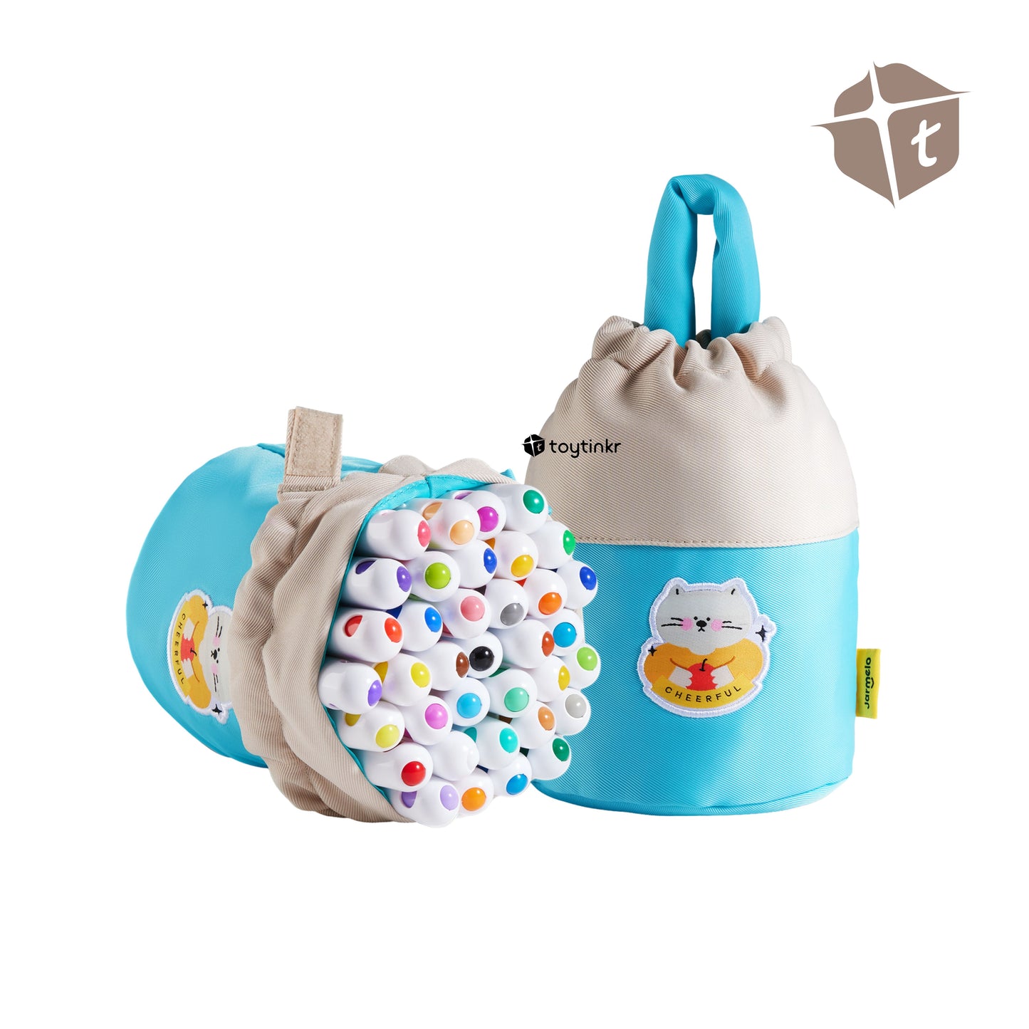 Jar Melo Portable Silky Crayon Pen Bag - 36 Colors by Toytinkr