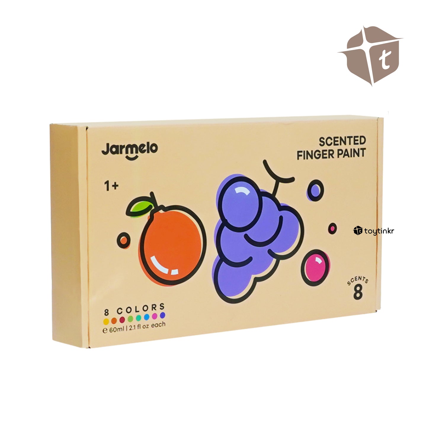Jar Melo Scented Finger Paint - 8 Colors by Toytinkr