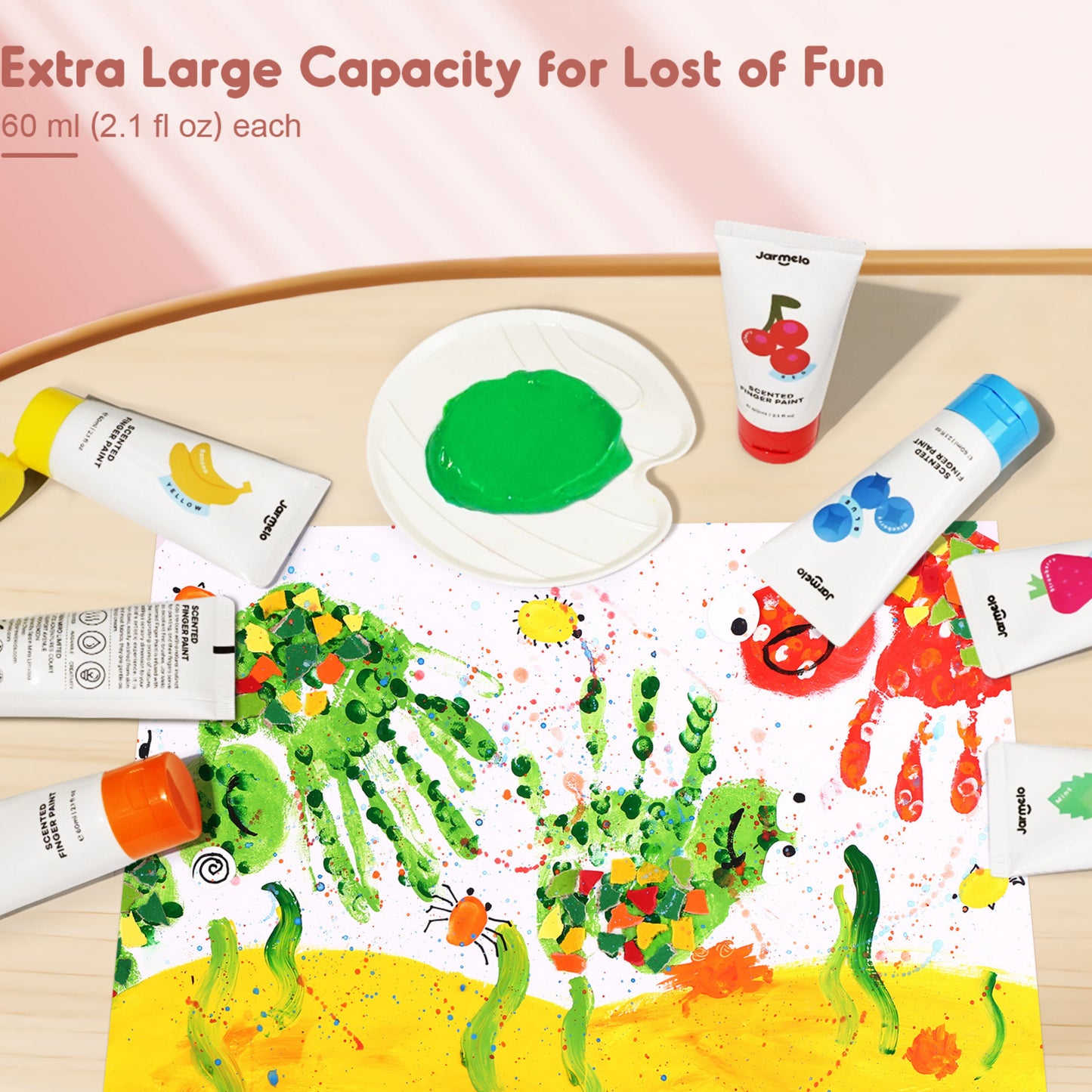 Jar Melo Scented Finger Paint - 12 Colors by Toytinkr