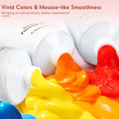 Jar Melo Scented Finger Paint - 12 Colors by Toytinkr