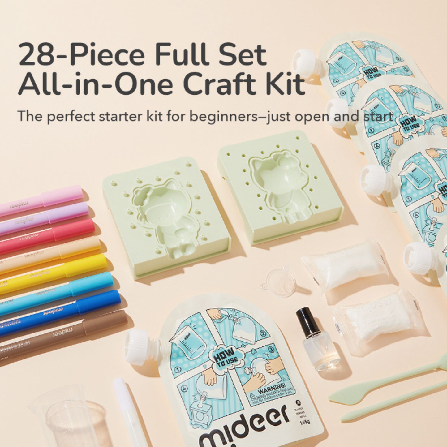 Mideer DIY Plaster Artisan Kit by Toytinkr