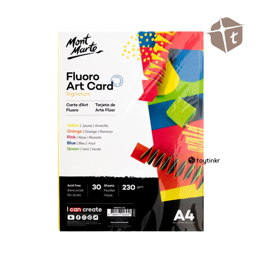 Mont Marte Fluoro Art Card Signature A4 By Toytinkr
