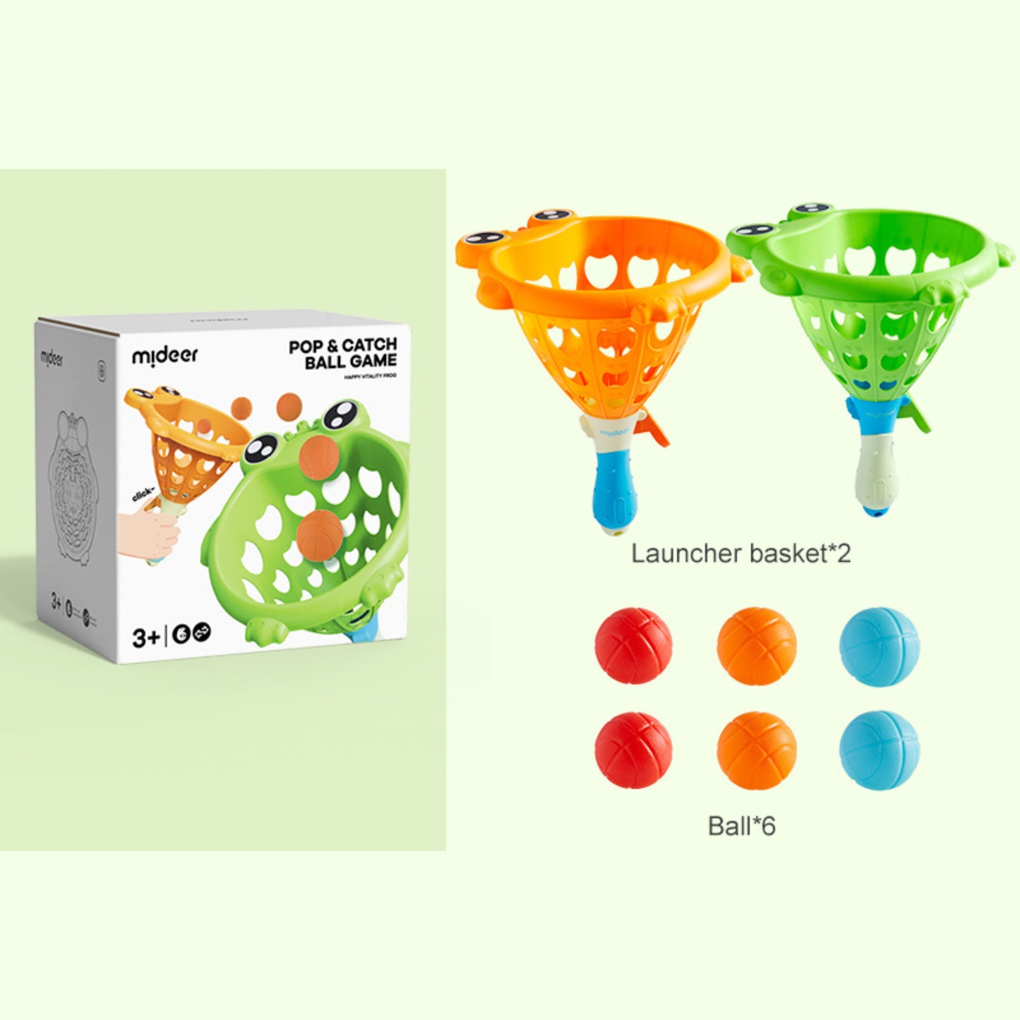Mideer Pop and Catch Ball by Toytinkr