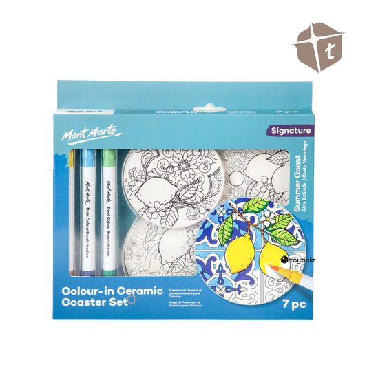 Mont Marte Colour in Ceramic - Coaster Set by Toytinkr