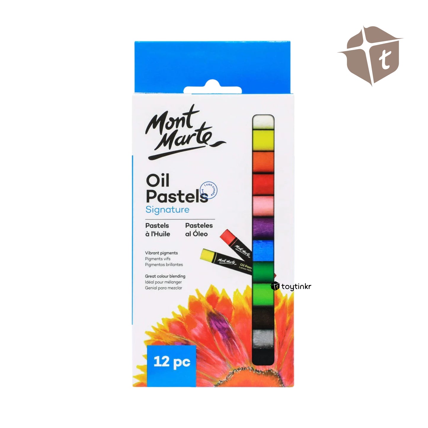 Mont Marte Oil Pastel Signature - 12 Colors by Toytinkr