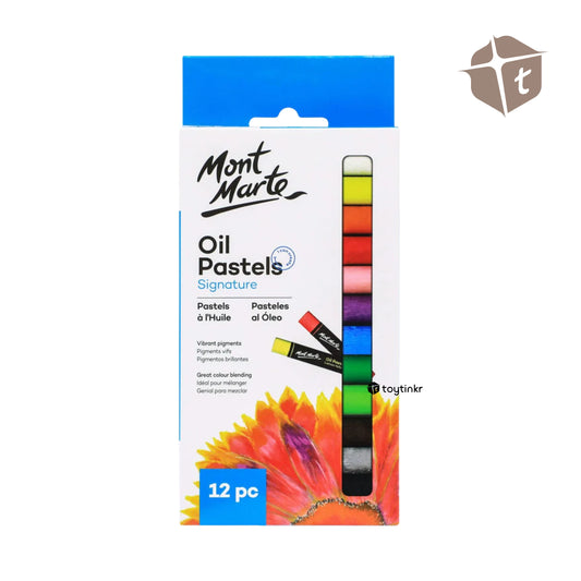 Mont Marte Oil Pastel Signature - 12 Colors by Toytinkr