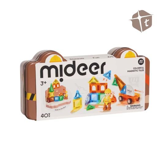 Mideer Mini Magnetic Tiles - 40pcs by Toytinkr