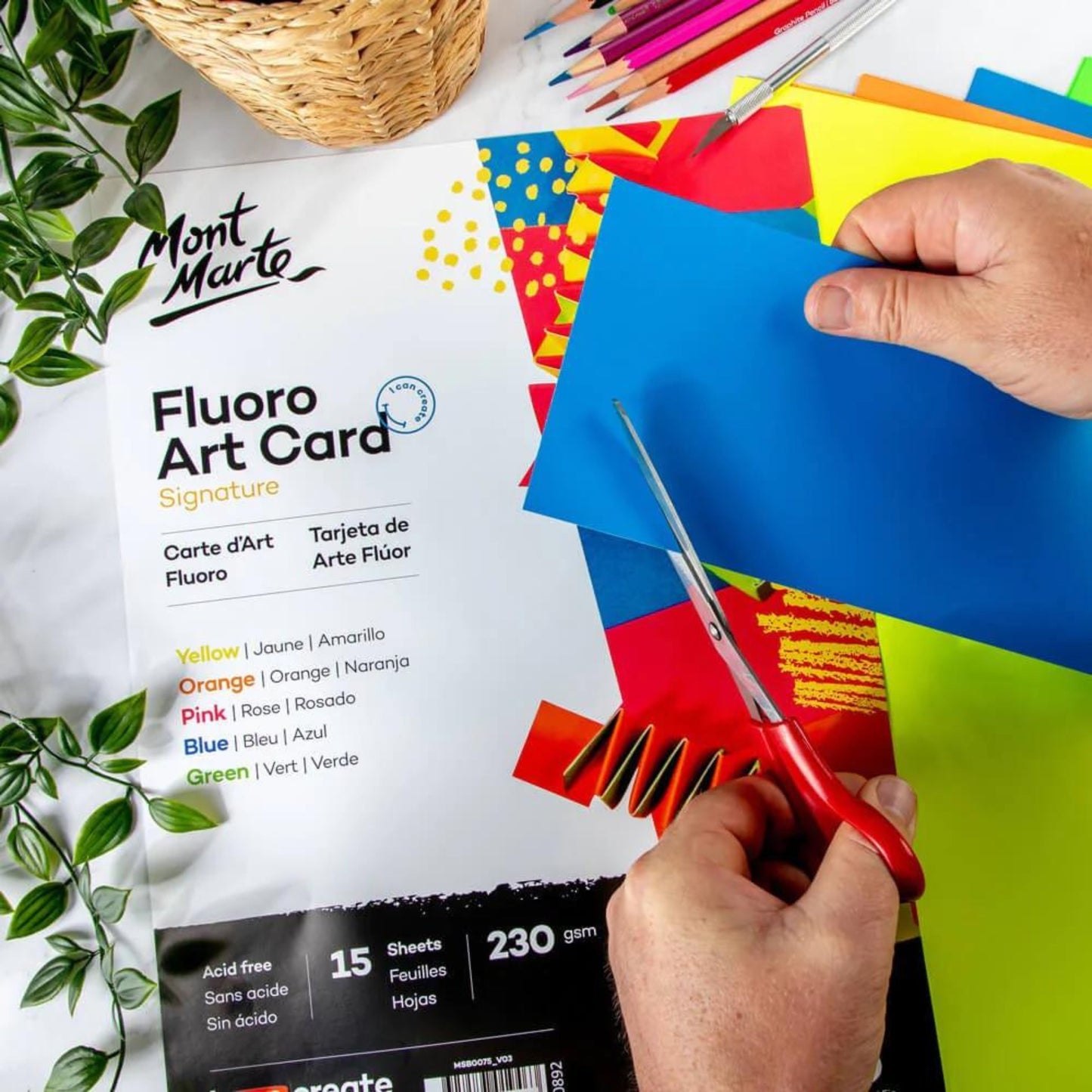 Mont Marte Fluoro Art Card Signature A4 By Toytinkr