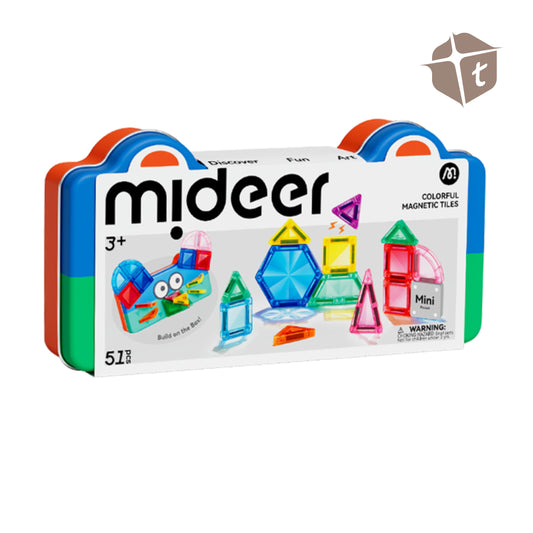 Mideer Mini Magnetic Tiles - 51pcs by Toytinkr