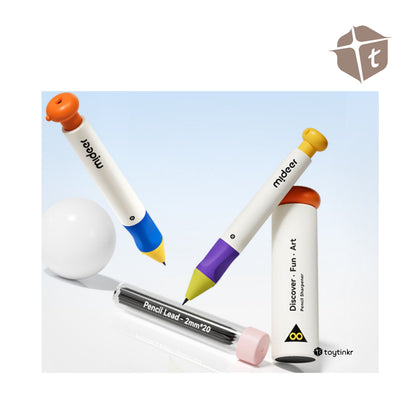 Mideer Kiddie Grip Pencil Set Box - Green by Toytinkr