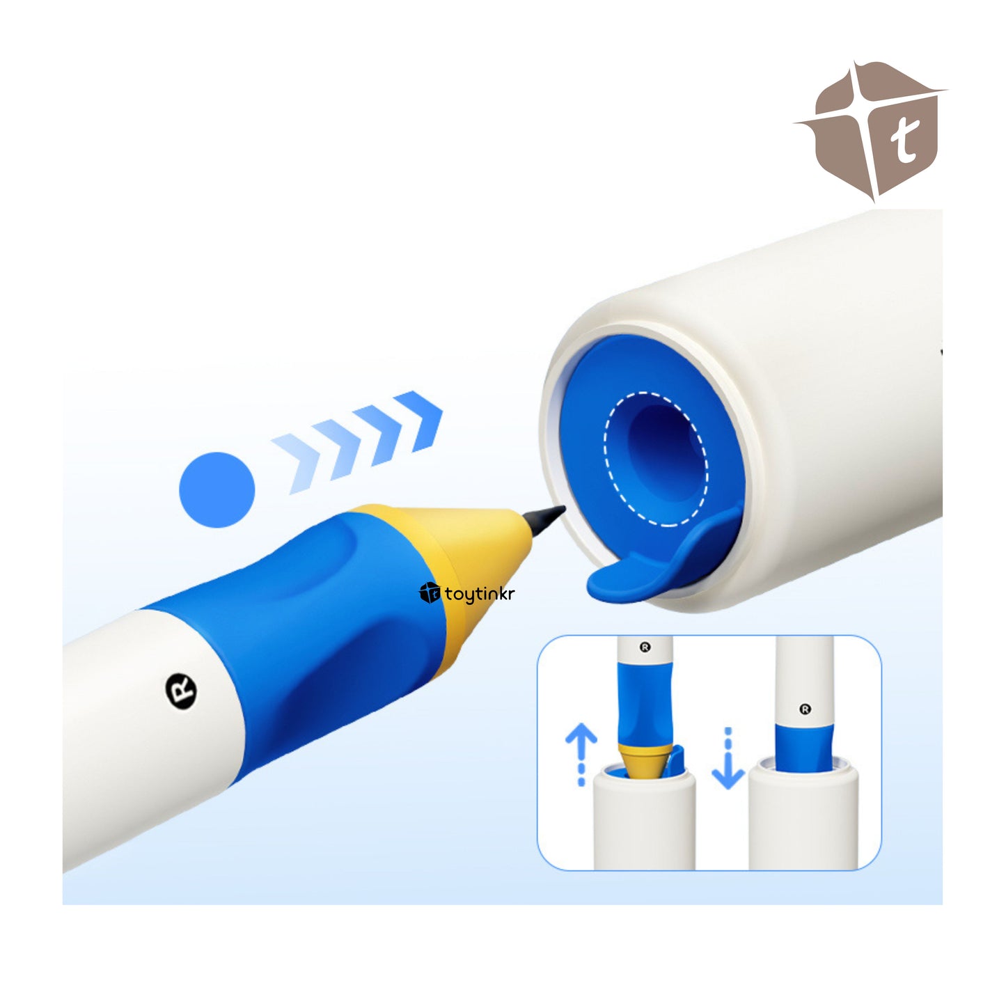 Mideer Kiddie Grip Pencil Set Box - Green by Toytinkr