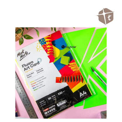 Mont Marte Fluoro Art Card Signature A4 By Toytinkr