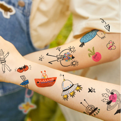 Mideer Childish Tattoo Stickers - Girl (Pack) by Toytinkr