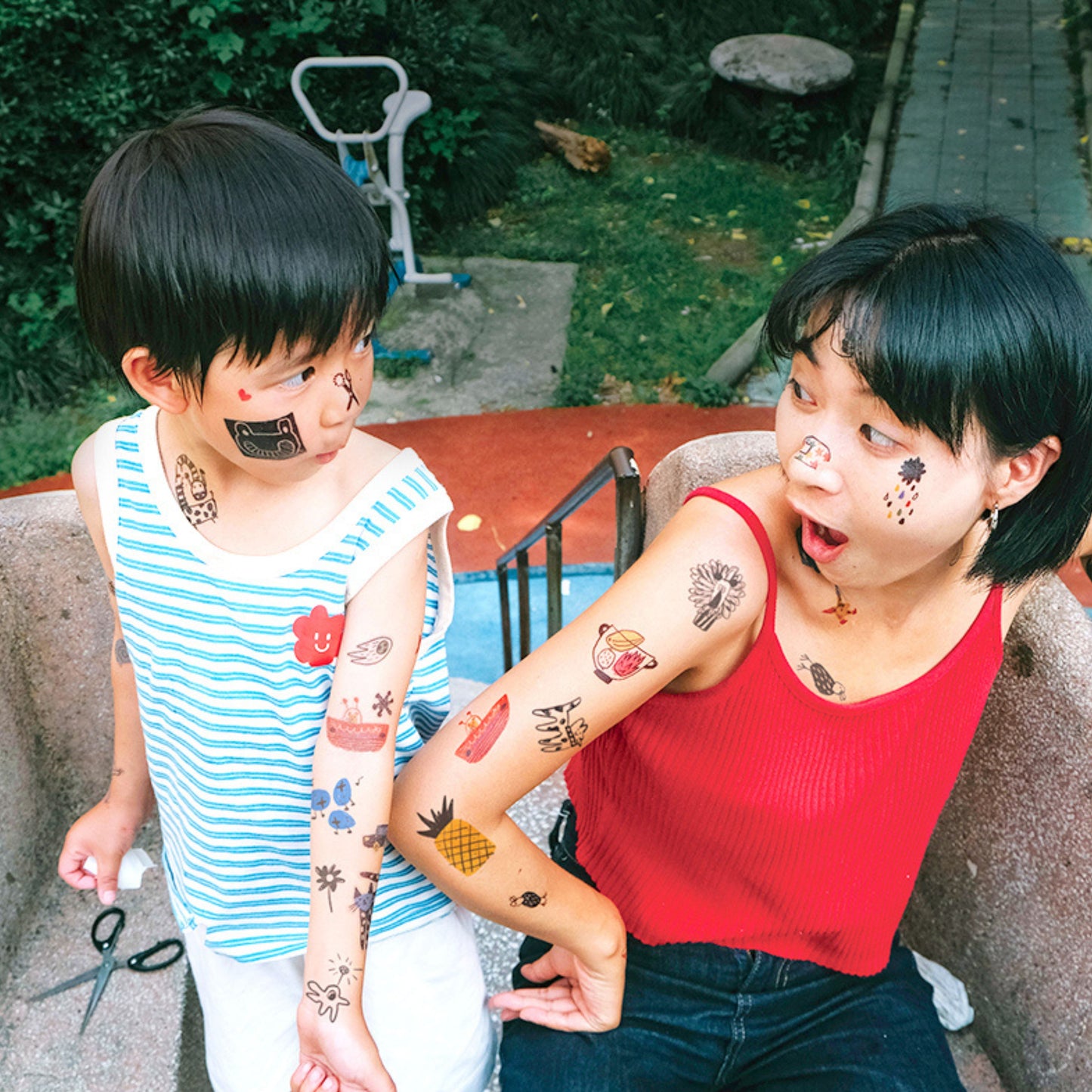 Mideer Childish Tattoo Stickers - Girl (Pack) by Toytinkr