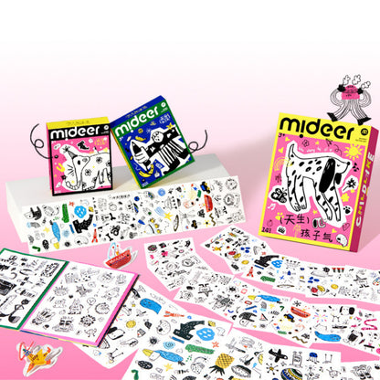 Mideer Childish Tattoo Stickers - Girl (Pack) by Toytinkr
