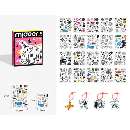 Mideer Childish Tattoo Stickers - Girl (Pack) by Toytinkr