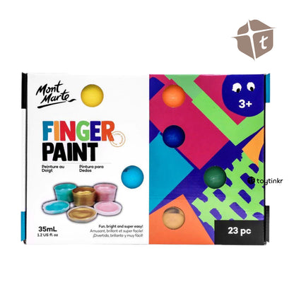 Mont Marte Finger Paint Set 23pc By Toytinkr