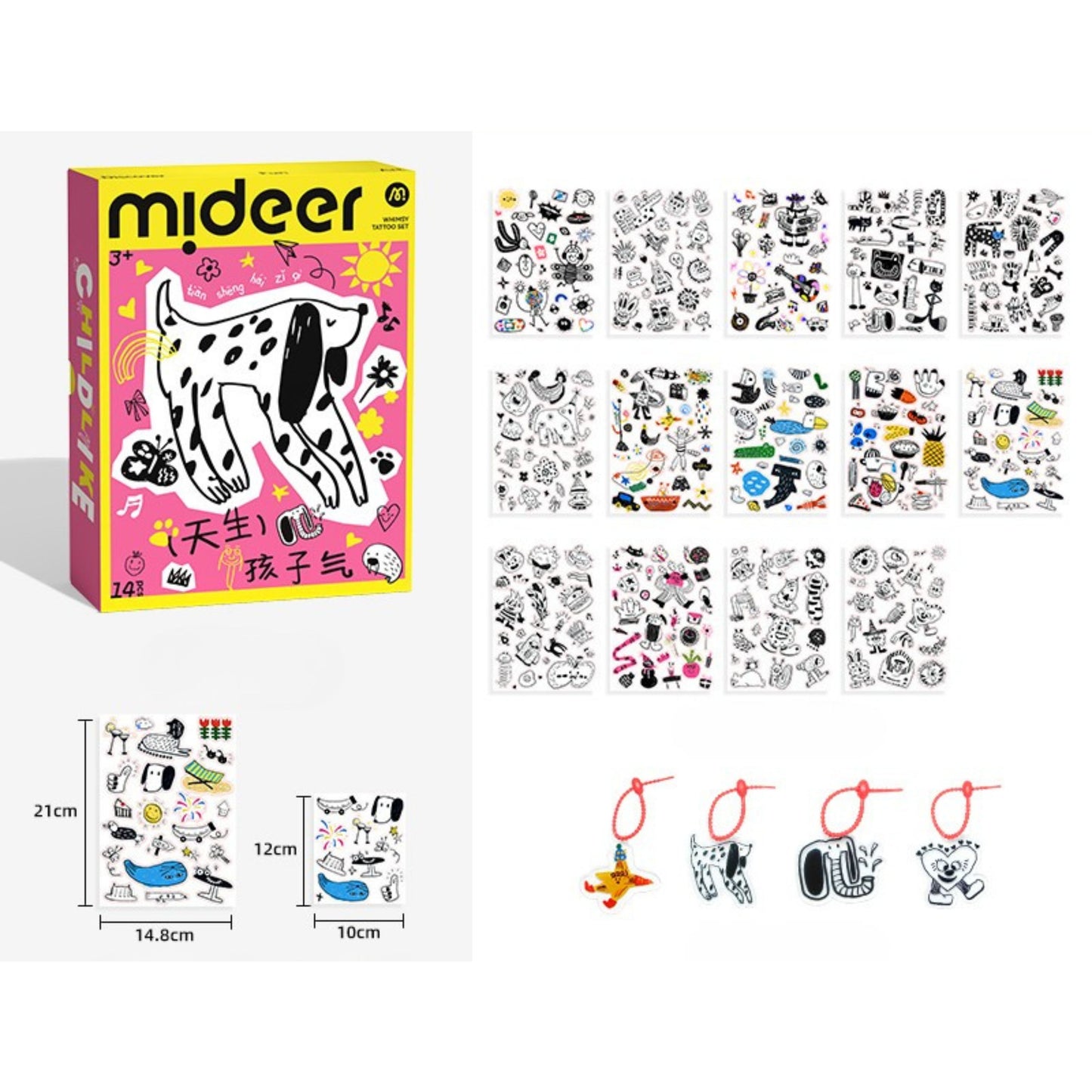 Mideer Childish Tattoo Stickers - Girl (Set) by Toytinkr