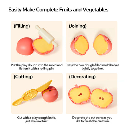 Mideer Mellow Dough - Fruits and Veggie Playset by Toytinkr