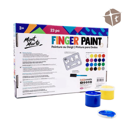 Mont Marte Finger Paint Set 23pc By Toytinkr