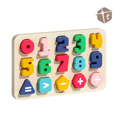 Mideer Wooden Puzzle - Let's Learn Numbers by Toytinkr