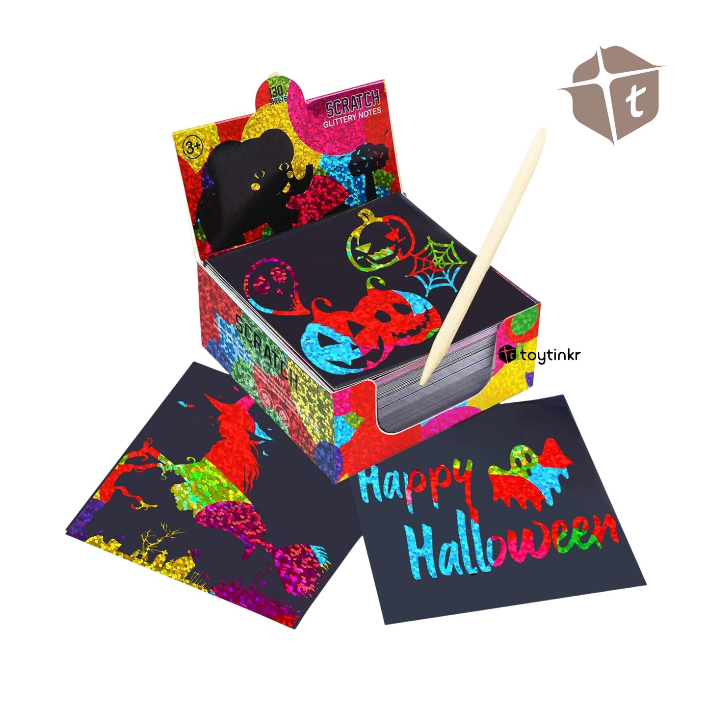 Jar Melo Scratch Note Cards - Glittery Note by Toytinkr